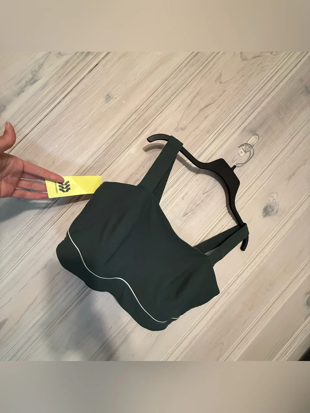 NWT All in Motion Everyday Soft Piped Sport Bra Green size 3X - Picture 3 of 10